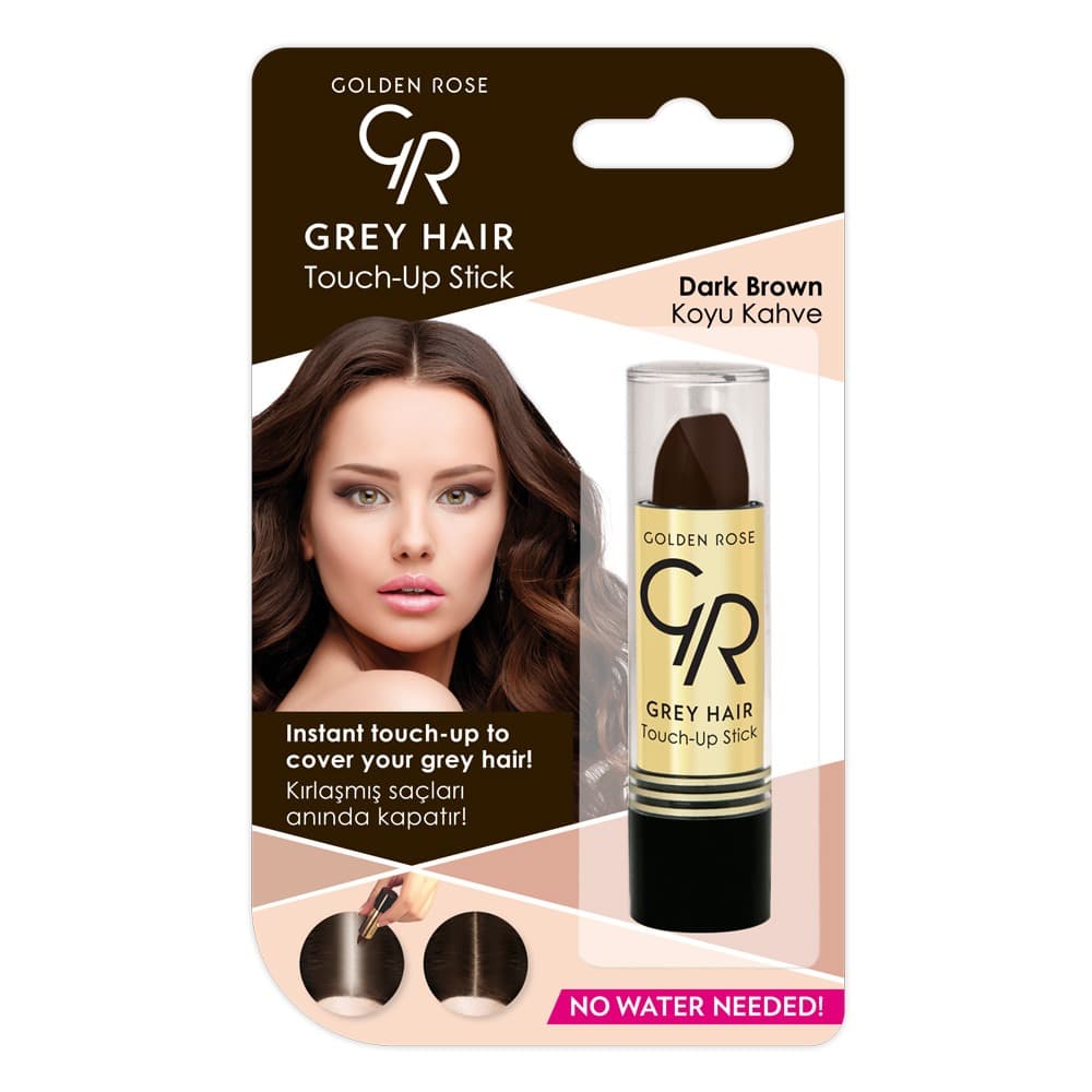 کاور استیکی موهای سفید گلدن رز قهوه ای تیره (Dark Brown)