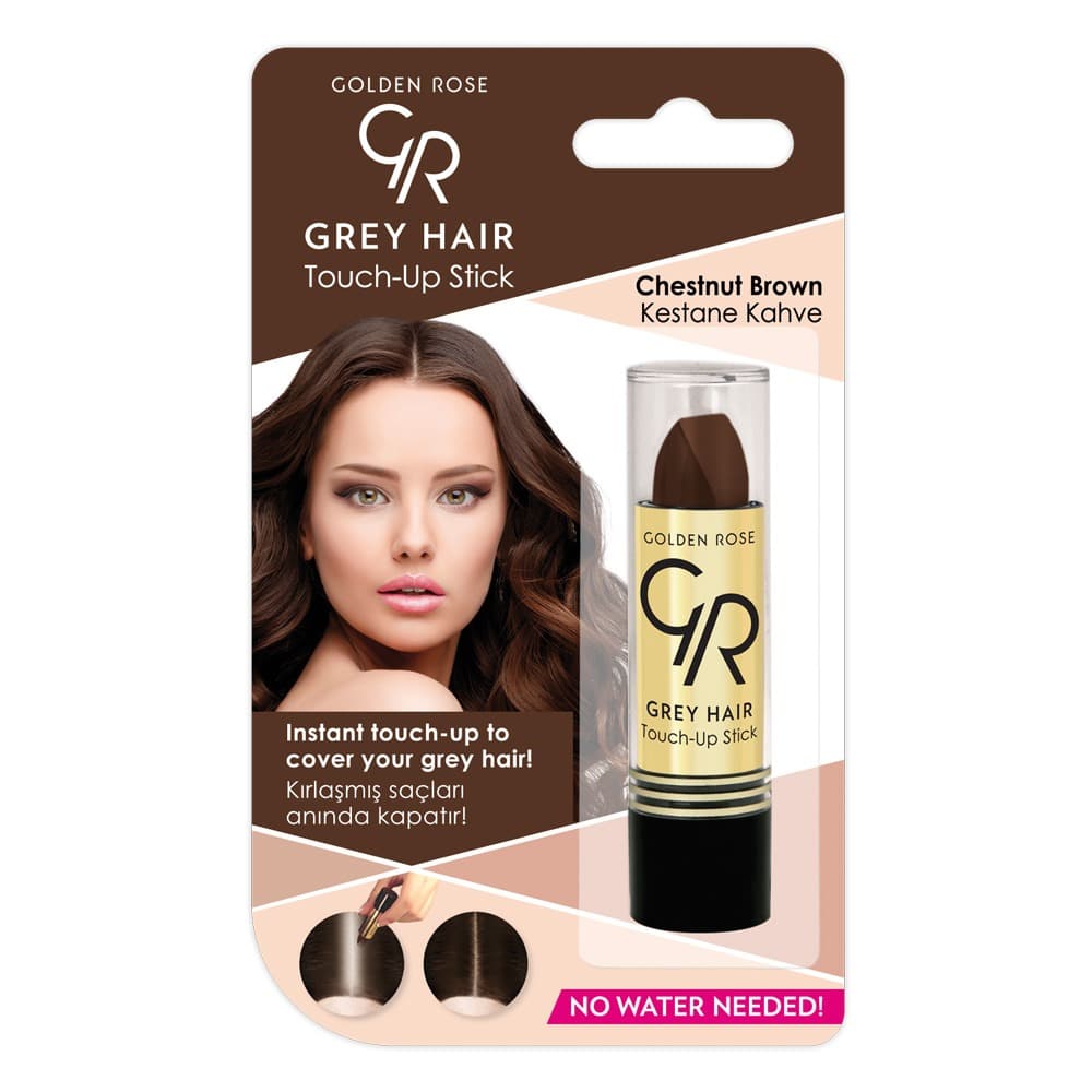 کاور استیکی موهای سفید گلدن رز قهوهای شاهبلوطی (Chestnut Brown)